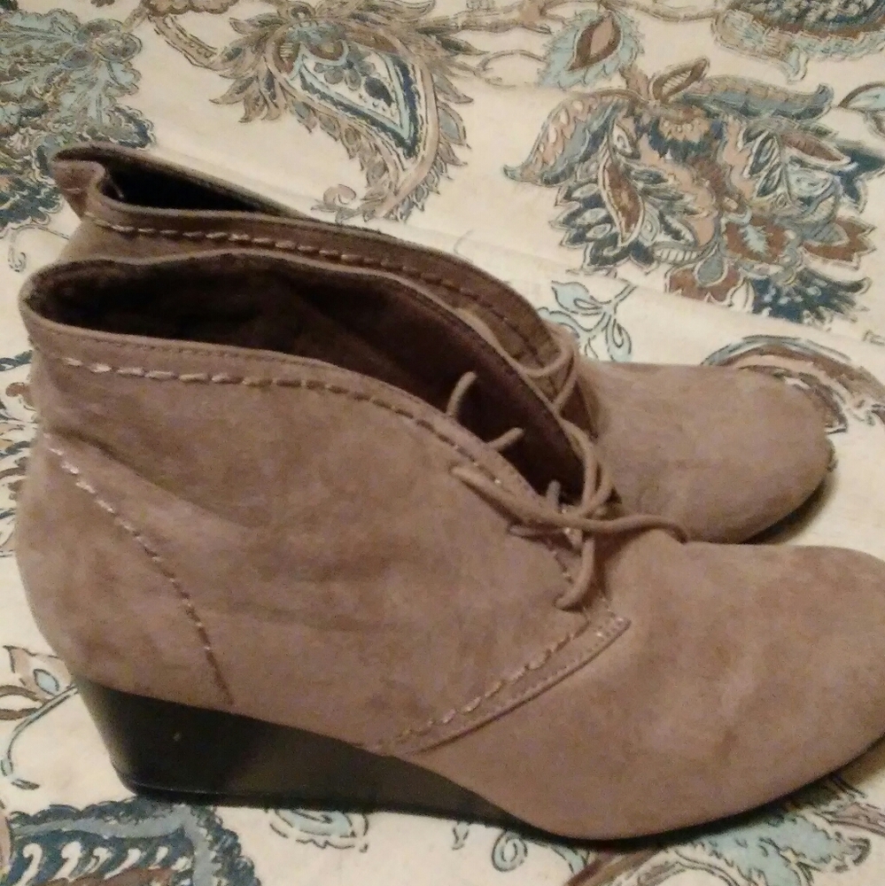 Suede ankle boots